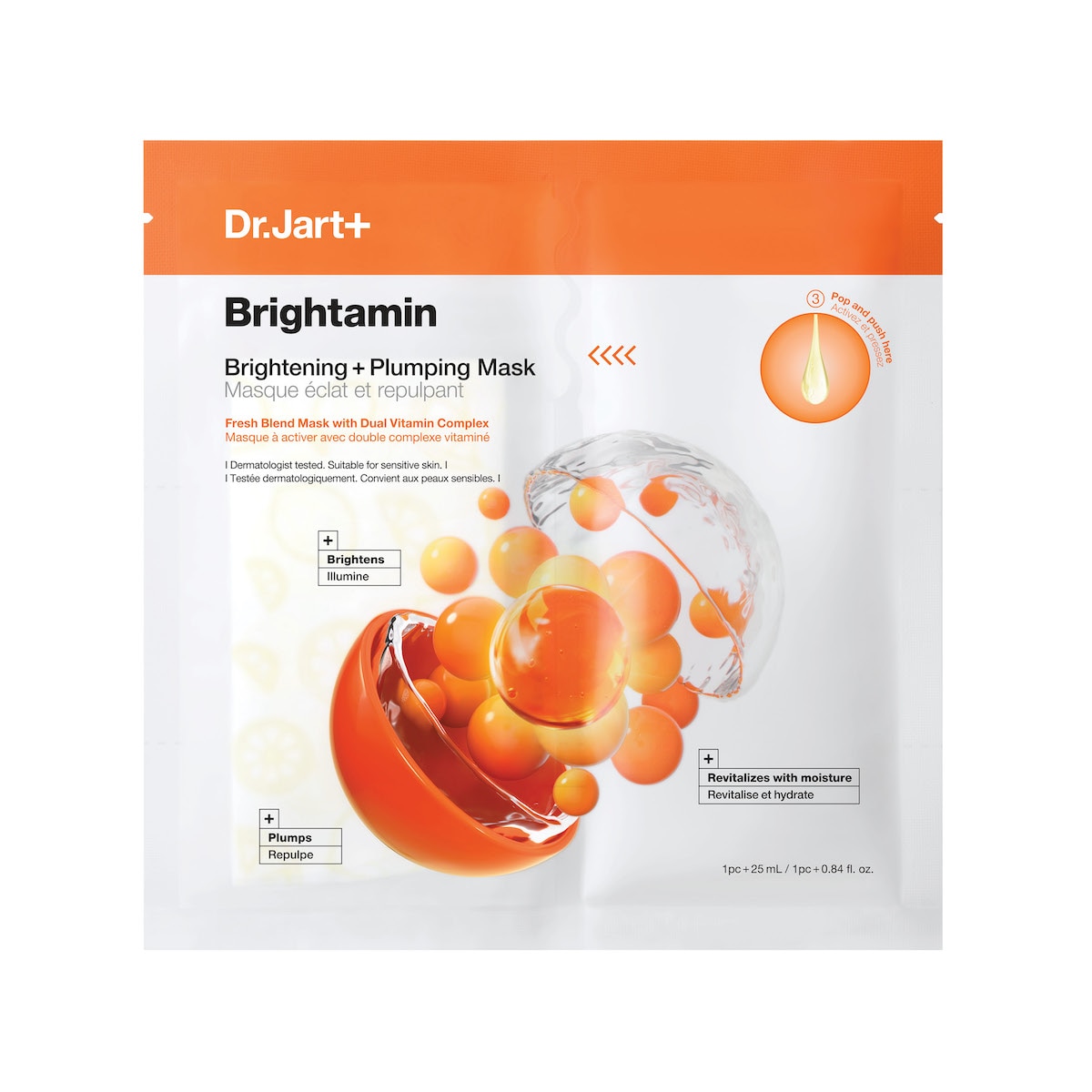 BRIGHTAMIN BRIGHTENING + PLUMPING FACE MASK WITH VITAMIN C (MASCARILLA FACIAL)
